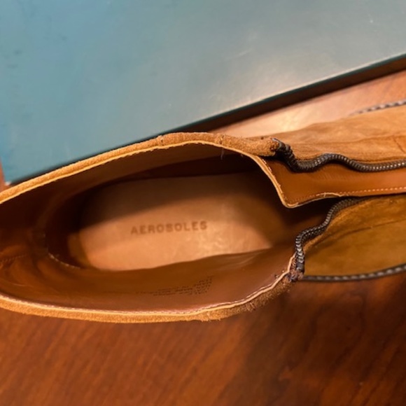 Aerosoles Vale Brown Suede Slip On Boot With Center Zip (NWT) - Picture 13 of 13
